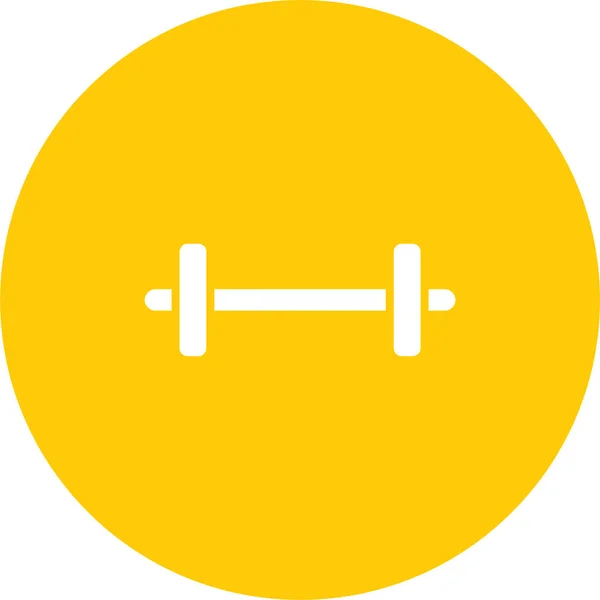 Barbell Icono Web Vector Ilustración — Archivo Imágenes Vectoriales