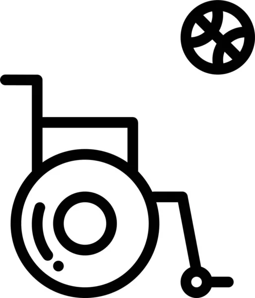 Paralympics Web Symbol Einfache Illustration — Stockvektor