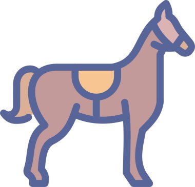 At. Web simgesi basit illüstrasyon