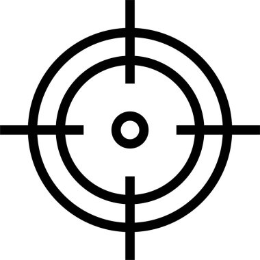 Hedef. Web simgesi basit illüstrasyon