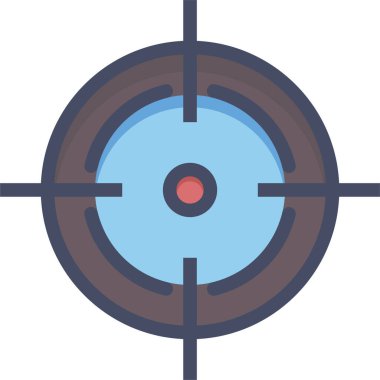 Hedef. Web simgesi basit illüstrasyon