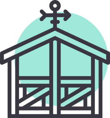 Stabil. Web simgesi basit illüstrasyon