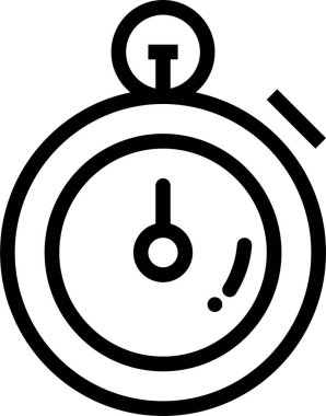 Kronometre Web simgesi basit illüstrasyon 