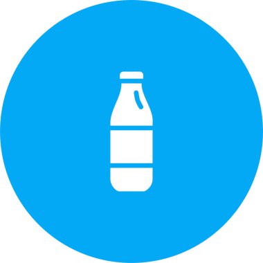 Şişe. Web simgesi basit illüstrasyon 