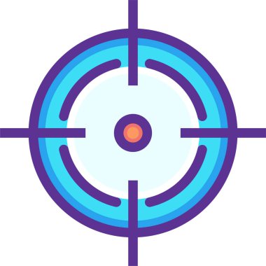 Hedef. Web simgesi basit illüstrasyon