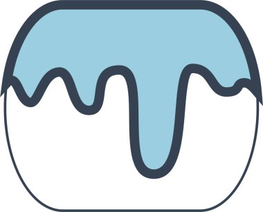 Kek. Web simgesi basit illüstrasyon