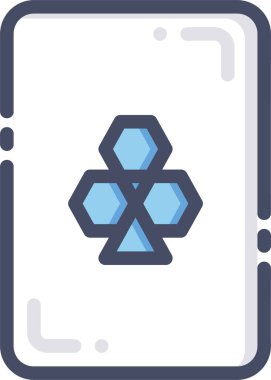 Kumarhane kartlarının vektör illüstrasyonu