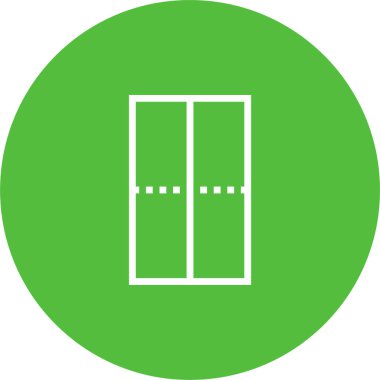 Tenis masası simgesi, vektör illüstrasyonu 