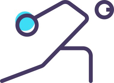 Felç oyunları. Web simgesi basit illüstrasyon