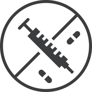 Şırınga. Web simgesi basit illüstrasyon