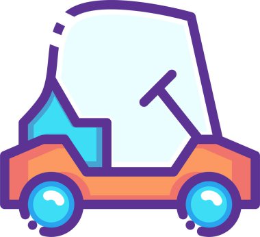 golf web simgesi basit illüstrasyon