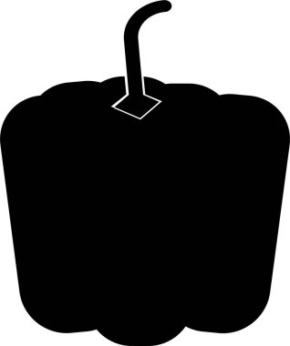 tek bir çan biberi vektör çizimi