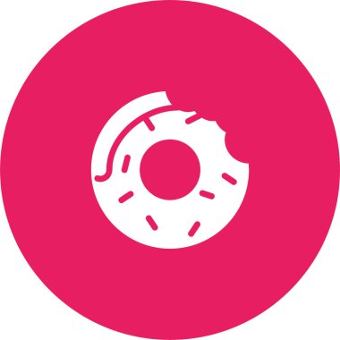 donut. Web simgesi basit illüstrasyon 