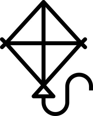 Uçurtma. Web simgesi basit illüstrasyon 