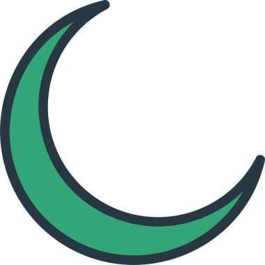 hilal ay vektör çizgisi sanatı.