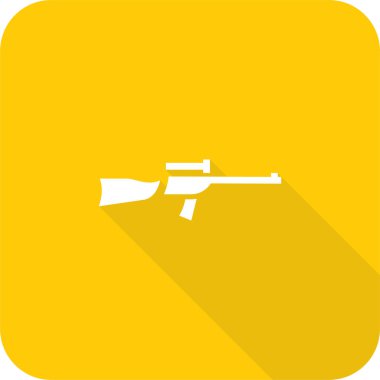 Askeri silah ikonu. vektör illüstrasyonu