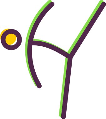 Tekvando. Web simgesi basit illüstrasyon