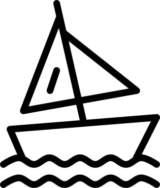 Tekne. Web simgesi basit illüstrasyon