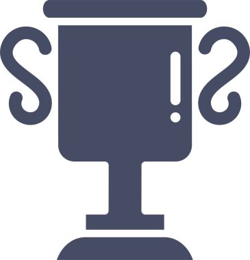 Kupa. Web simgesi basit illüstrasyon