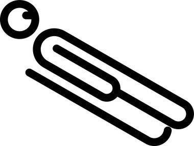 Kayak. Web simgesi basit illüstrasyon