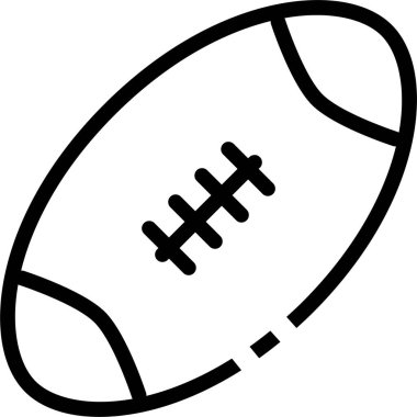 Ragbi topu. Basit resimleme