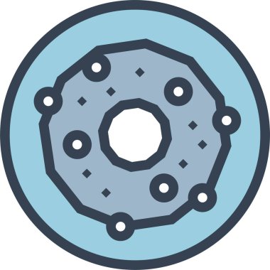 donut. Web simgesi basit illüstrasyon 