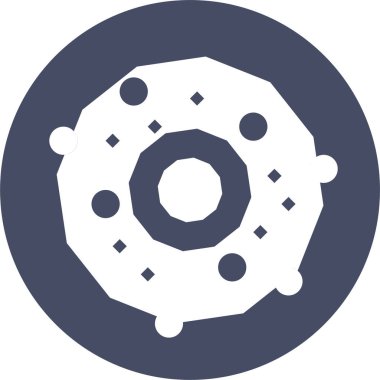donut. Web simgesi basit illüstrasyon 