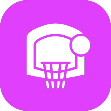 Basketbol. Web simgesi basit illüstrasyon