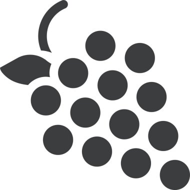 üzüm ikonu vektör illüstrasyonu 