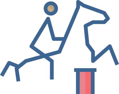 At. Web simgesi basit illüstrasyon