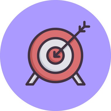 hedef simge vektör illüstrasyonu