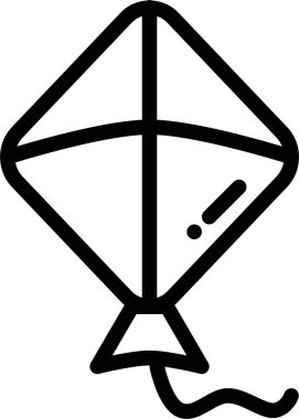 Uçurtma. Web simgesi basit illüstrasyon 