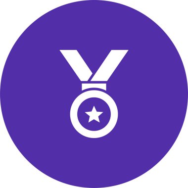 Madalya. Web simgesi basit illüstrasyon 