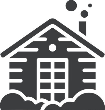 Bina. Web simgesi basit illüstrasyon