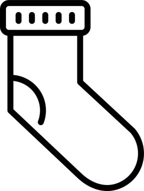 çorap web simgesi basit illüstrasyon 
