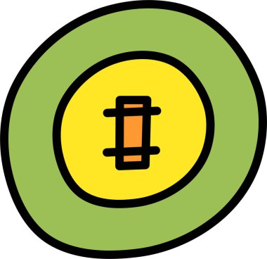 Kriket web simgesi basit illüstrasyon