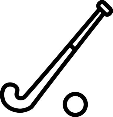 Hokey sopası ağ simgesi, vektör illüstrasyonu 