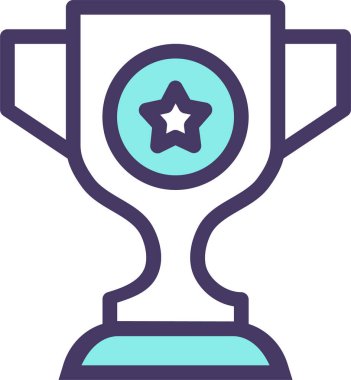 Kupa. Web simgesi basit illüstrasyon