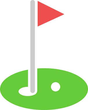 golf web simgesi basit illüstrasyon