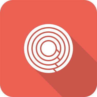 Bir çember simgesinin vektör illüstrasyonu