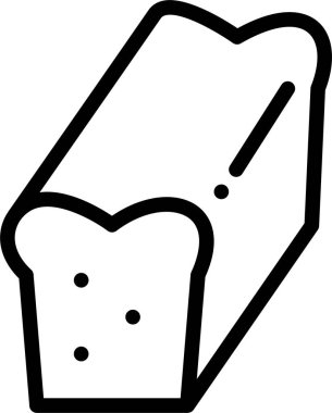 Ekmek. Web simgesi basit illüstrasyon