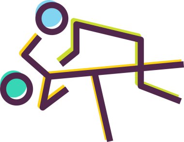 judo. Web simgesi basit illüstrasyon