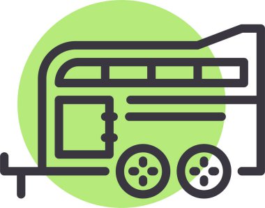 - Araba. Web simgesi basit illüstrasyon