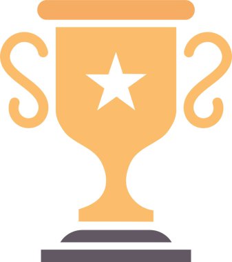 Kupa. Web simgesi basit illüstrasyon