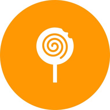 Lolipop. Web simgesi basit illüstrasyon 