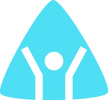 Yüzmek. Web simgesi basit illüstrasyon