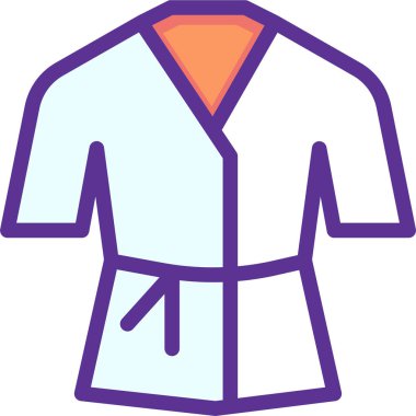 Ceket. Web simgesi basit illüstrasyon