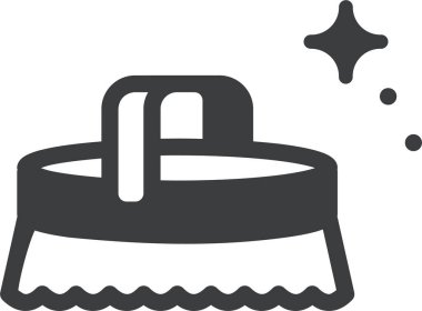 Tuvalet. Web simgesi basit illüstrasyon