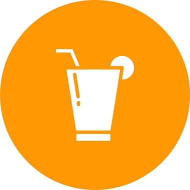 Kokteyl. Web simgesi basit illüstrasyon 