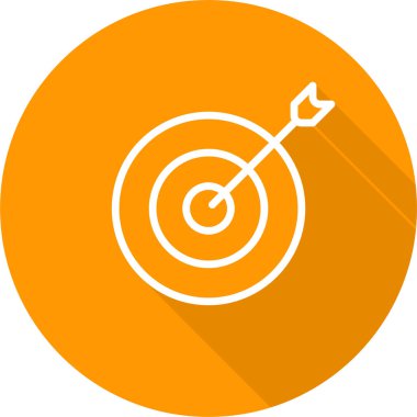 hedef simge vektör illüstrasyonu